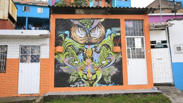 Bogotá ya cuenta con un nuevo mural a gran escala en el barrio El Consuelo - Foto: Prensa Alcaldía Bogotá / Diego Bauman