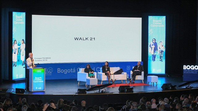 Conferencia inaugural de Walk21 - Foto: Comunicaciones Alcaldía Bogotá / Diego Bauman