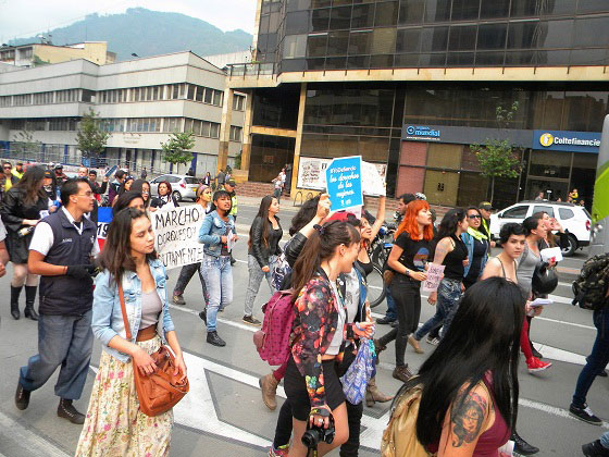 Marcha en contra del feminicidio en Bogotá - Foto: Prensa Alcaldía Mayor de Bogotá - Lesly Segura