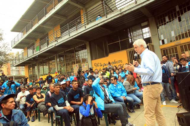 Visita del alcalde Peñalosa - Foto: Prensa Alcaldía Mayor de Bogotá