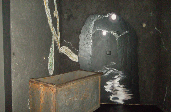 Reproducción de los túneles de mina de Boyacá y Cundinamarca - Foto: Olga Lucía Vásquez