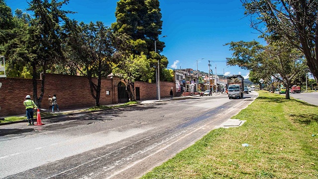 Se han tapado más de 3.000 huecos en tramo norte de la carrera séptima. Foto: Malla Vial
