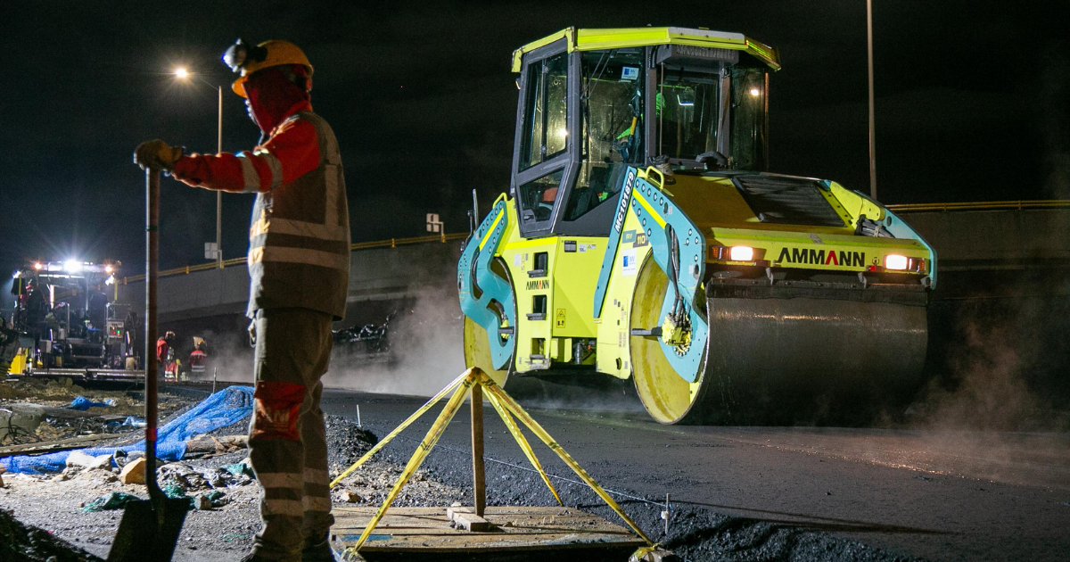 Foto de la obra en la av. El Rincón con Boyacá