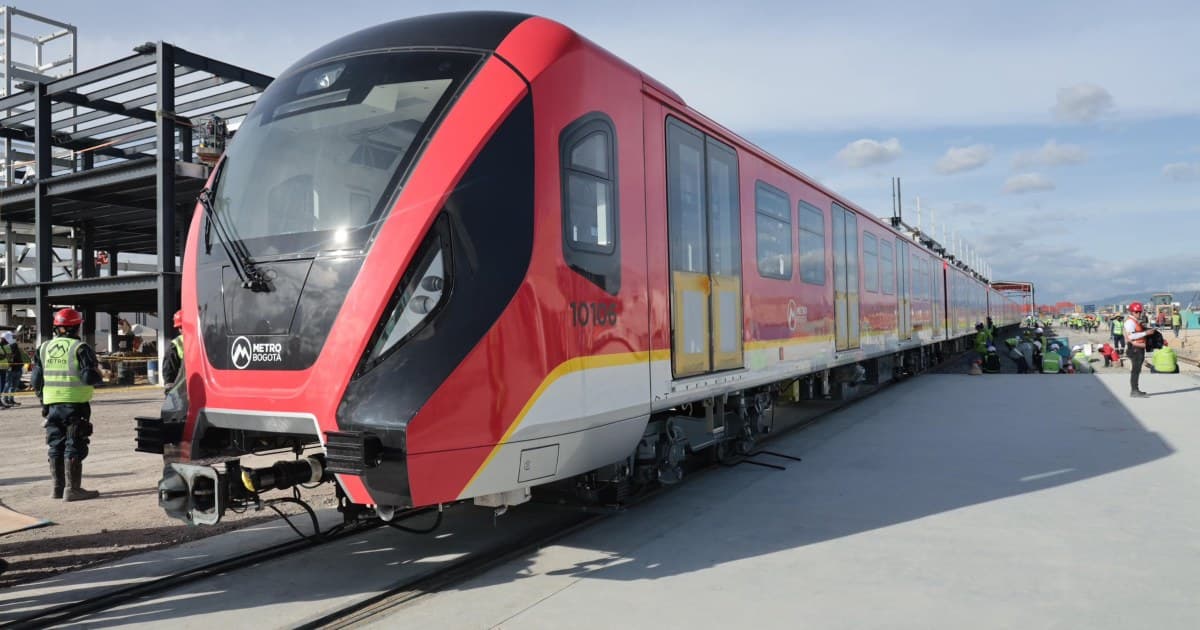 Foto de uno de los trenes del Metro de Bogotá