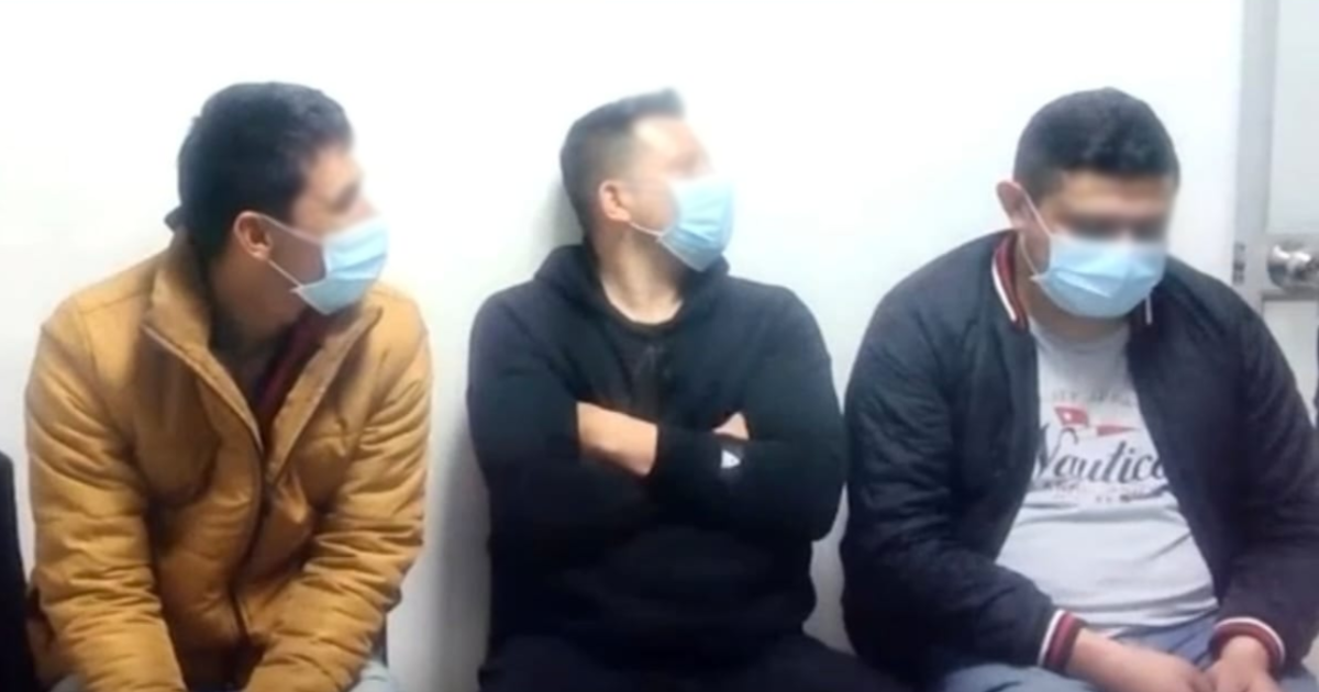 Imagen de los tres hombres judicializados