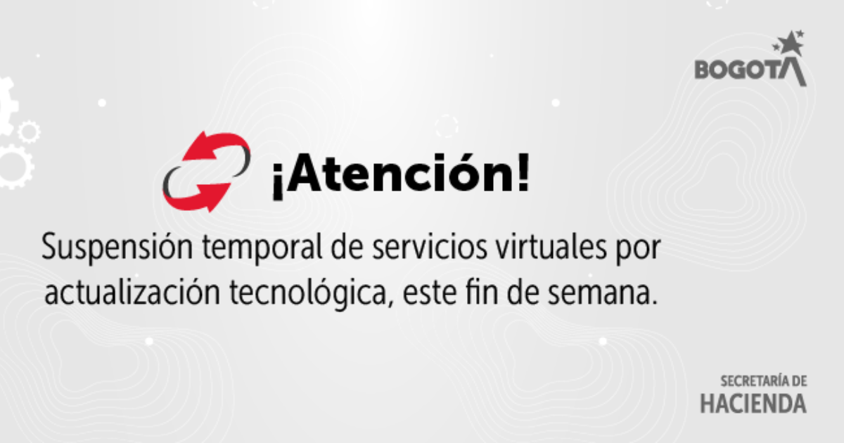 Imagen de la pieza gráfica que informa sobre la actualización