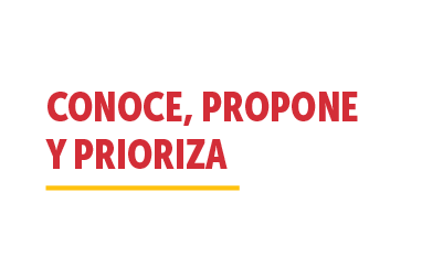 conoce propon y prioriza