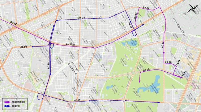 Conoce los cierres y desvíos viales por Carrera Allianz 15K en Bogotá