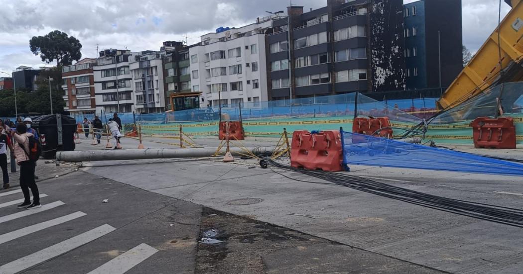 Cortes de luz en Bogotá por caída de cables avenida Suba con calle 100
