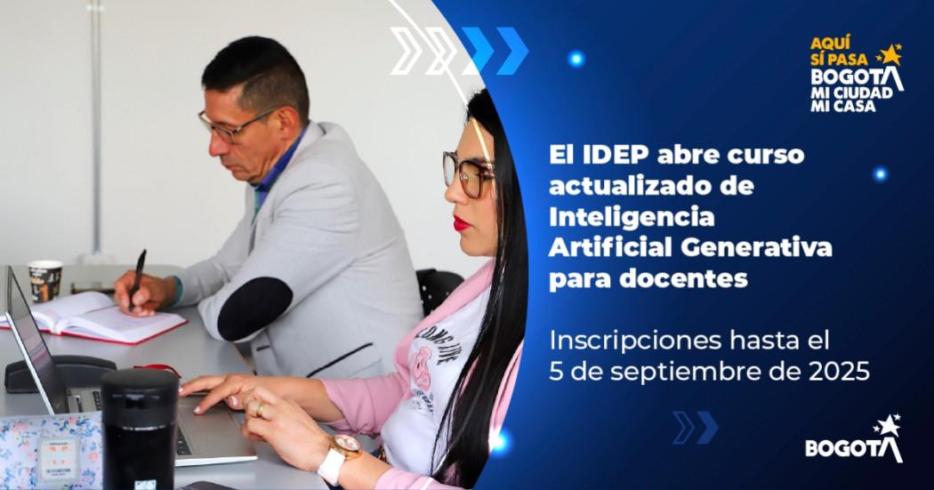 Curso de Inteligencia Artificial Generativa para docentes en Bogotá