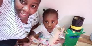 Foto de mujer afrodescendiente