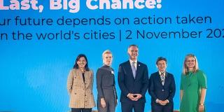 Alcaldesa Claudia López en foro de C40 de COP26