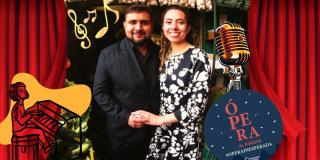 Cantantes Allison y Nicolás del Festival Ópera al Parque 2023 Gratis