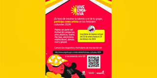 Inscríbete en los Festivales Culturales 2024 Vive Engativá ¡Muestra tu talento!