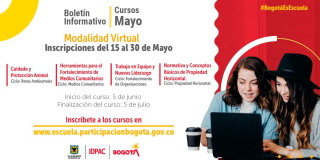 Inscripciones abiertas para cursos con la Escuela de Participación del IDPAC