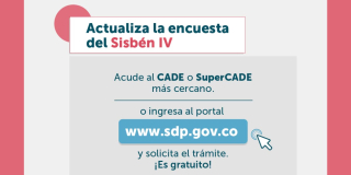 Actualiza encuesta del Sisbén y mantén afiliación al sistema de salud