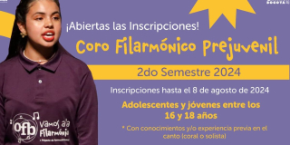 Convocatoria de canto en Bogotá en Coro Filarmónico