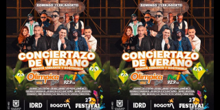 Conciertazo de Verano 2024 este 11 de agosto en Bogotá