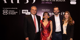 Inauguración de ARTBO en Bogotá con la presencia del alcalde Galán