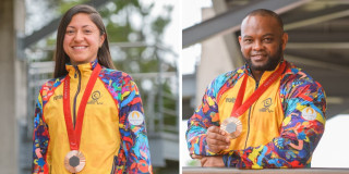 Orgullo en Bogotá con Fabio Torres y Paula Ossa, medallas bronce