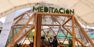 Planes Bogotá: estación meditación temporal en Jardín Estación Central