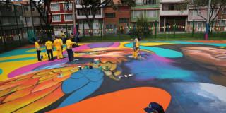 Bogotá se unió a la transformación de la cancha del barrio Villa María