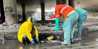 Jornada de limpieza del Acueducto en sumideros deprimido Bicentenario