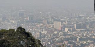 Incendios concentraciones de material particulado en aire de Bogotá