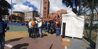 Jornada comunitaria en Bogotá entre comunidad y habitantes de calle