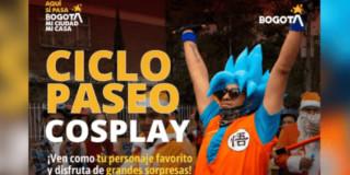 Imagen de un bogotano con distraz en uno de los eventos cosplay en Bogotá