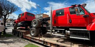 En la foto aparecen las maquinarias hurtadas