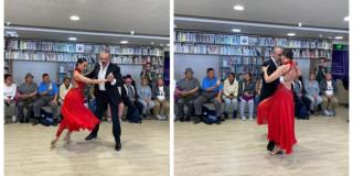 Imagen de curso de danza en la Biblioteca Pública El Mirador