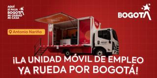Foto de la Unidad Móvil de Atención de la Agencia Distrital de Empleo de Bogotá.