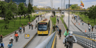 Imagen panorámica de la ciclovía
