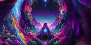 Imagen gráfica afiche Alicia en el Jardín de las Maravillas