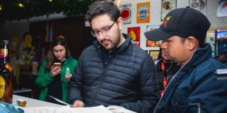 Foto del bar sellado en Usaquén por incumplimiento de niveles de ruido.