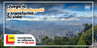 Imagen de la pieza gráfica que promociona el sorteo de la Lotería de Bogotá de este jueves 18 de diciembre