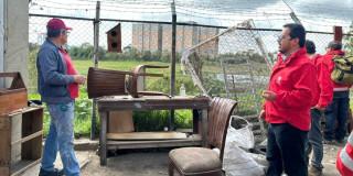 Foto del operativo de espacio público en operativo en el barrio Unir II.