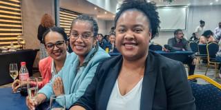 En la foto mujeres raizales en Bogotá