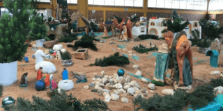 Foto de un pesebre en Bogotá