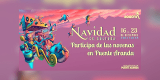 Imagen de la pieza gráfica que promociona la navidad en Puente Aranda