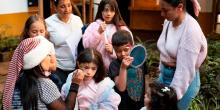 Imagen de varios niños participando de la actividad.