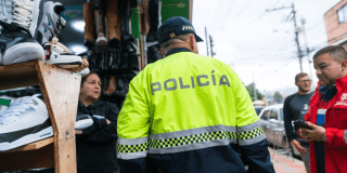 Foto de funcionarios del Distrito en operativo de seguridad