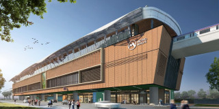 Render de una de las estaciones de la Línea 1 del Metro de Bogotá.