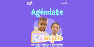 Imagen gráfica con el texto: Agéndate en julio con #DeLaManoContigo