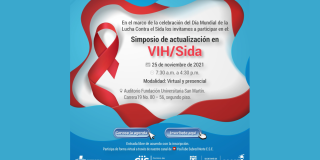 Imagen relacionada con el simposio de VIH/SIDA.