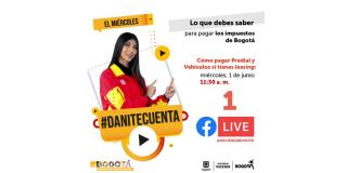 Pago de impuesto predial y vehicular en Bogotá. Facebook Live Hacienda