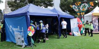 Punto de donación de sangre en Colombia al Parque Parque de los Novios