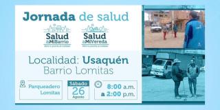 Asiste este 26 de agosto a la Jornada de salud en Usaquén ¡Es gratis!