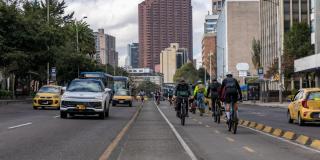 Rodada Neón en la inauguración de la XVI Semana de la Bicicleta